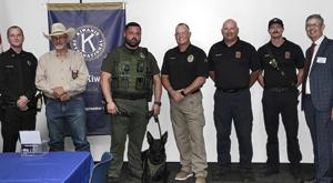 Officers of the Year recognized by Greenville Kiwanis