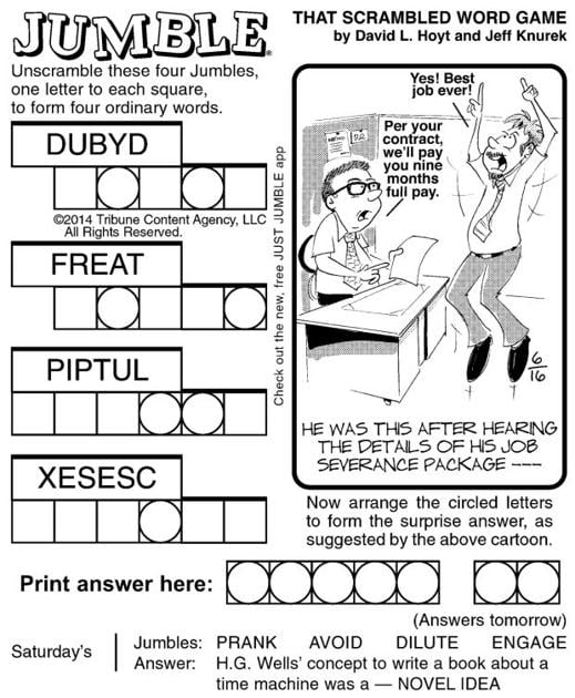 Large Print Free Printable Jumble Puzzles For Adults free printable