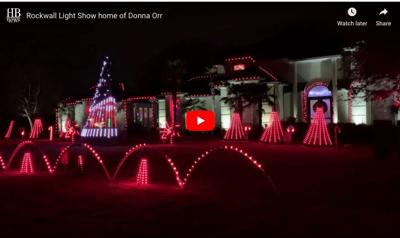 an animated light display worthy of a drive rockwall home among
