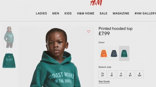 H M picks black child to model monkey hoodie social media outrage