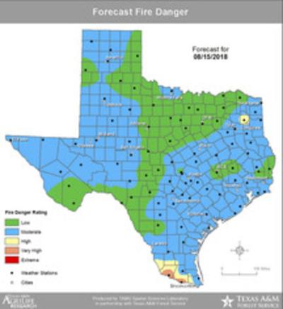 Texas Burn Ban Map By County