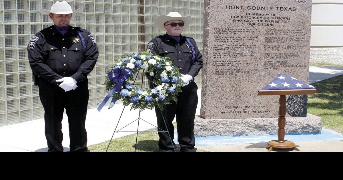 Fallen Officers From Hunt County Texas Honored During Peace Officer