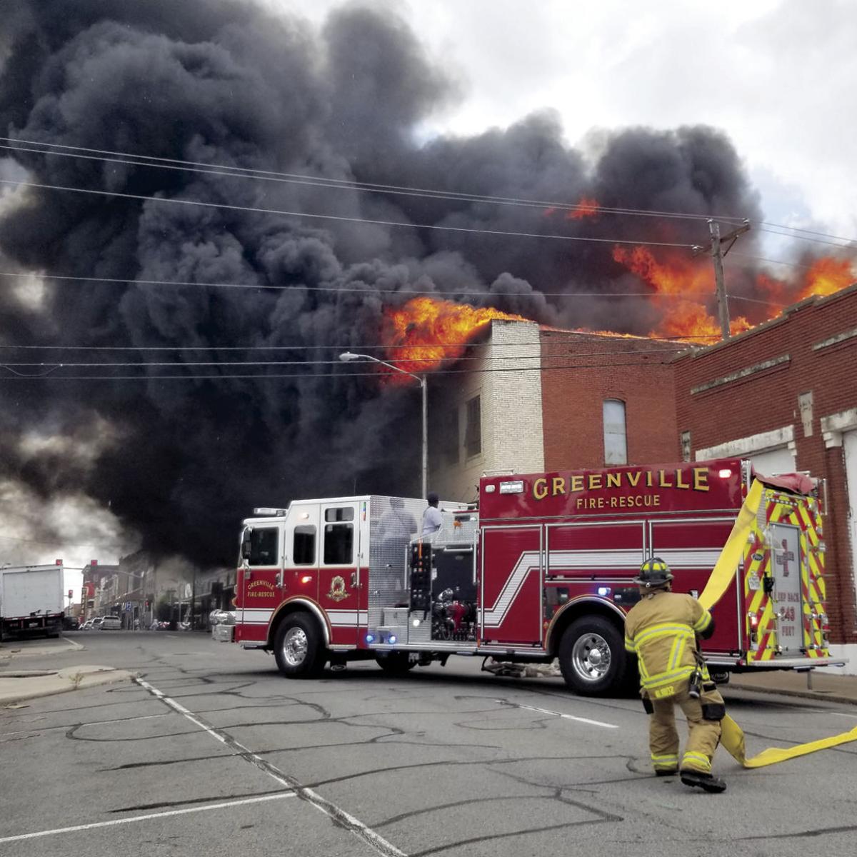 Fire Destroys Downtown Greenville Business News Heraldbanner Com Antique Stores In Greenville Texas