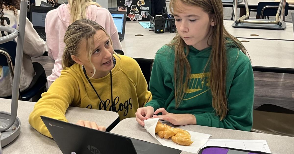Lewton Math Teacher Lapel math teacher keeps students engaged in classroom | Local News ...