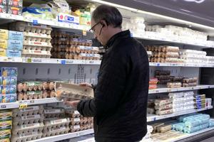 US egg prices fall for the first time in months but remain near record highs