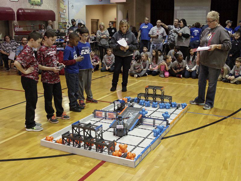 Robotics teams gather at Frankton Elementary for firsttime competition