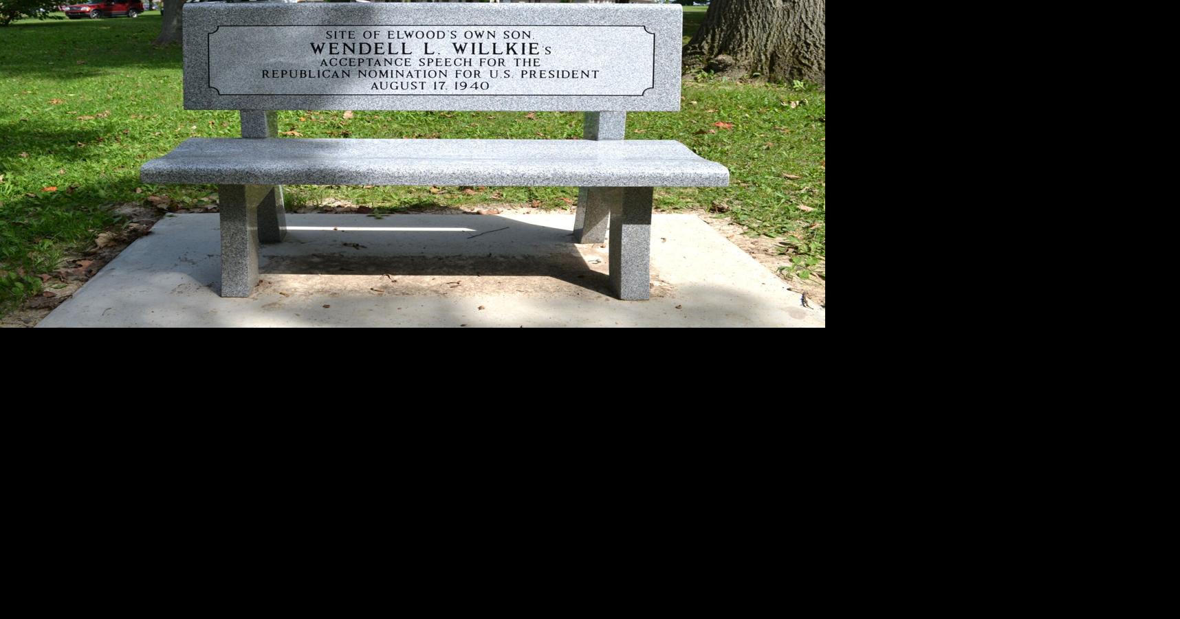 Celebrating America 250: Willkie bench recalls seminal moment in Elwood's history