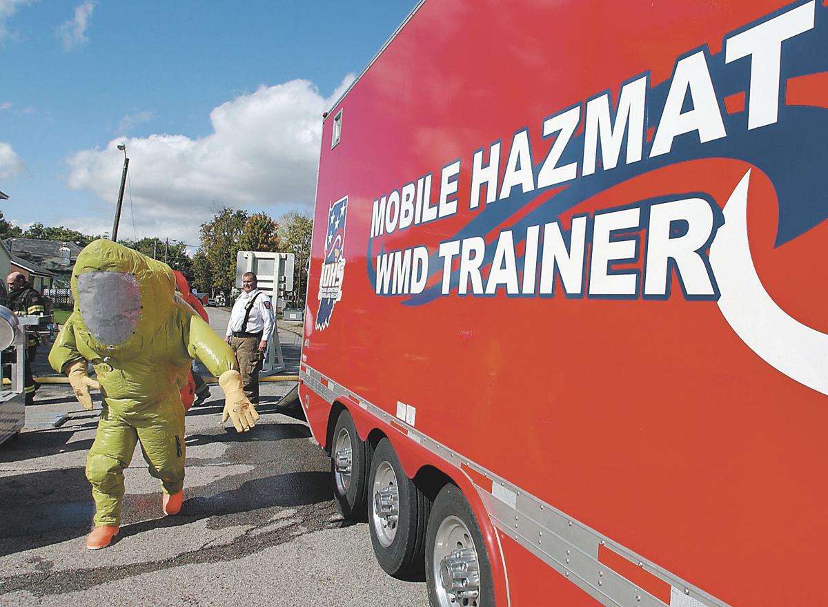 Firefighters train with state hazmat trailer Local News
