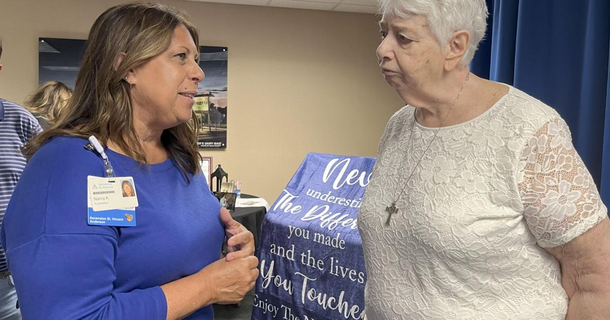 Ceremony, reception honor last Sister of the Holy Cross at Ascension St. Vincent Anderson Hospital