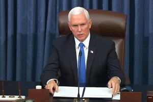 Former Vice President Pence defends Constitution after getting Profile in Courage Award