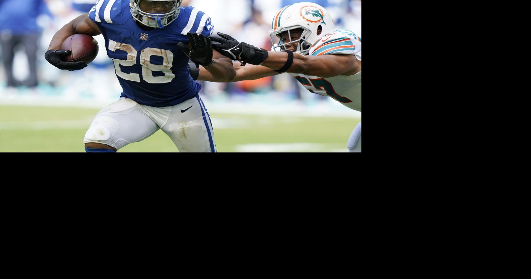 Colts end skid with decisive win against Dolphins