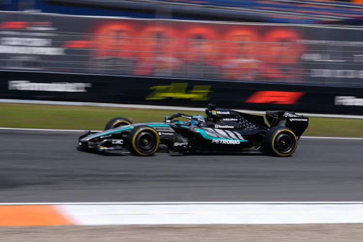 Russell jokes that getting engaged helped him speed to pole as F1 ...