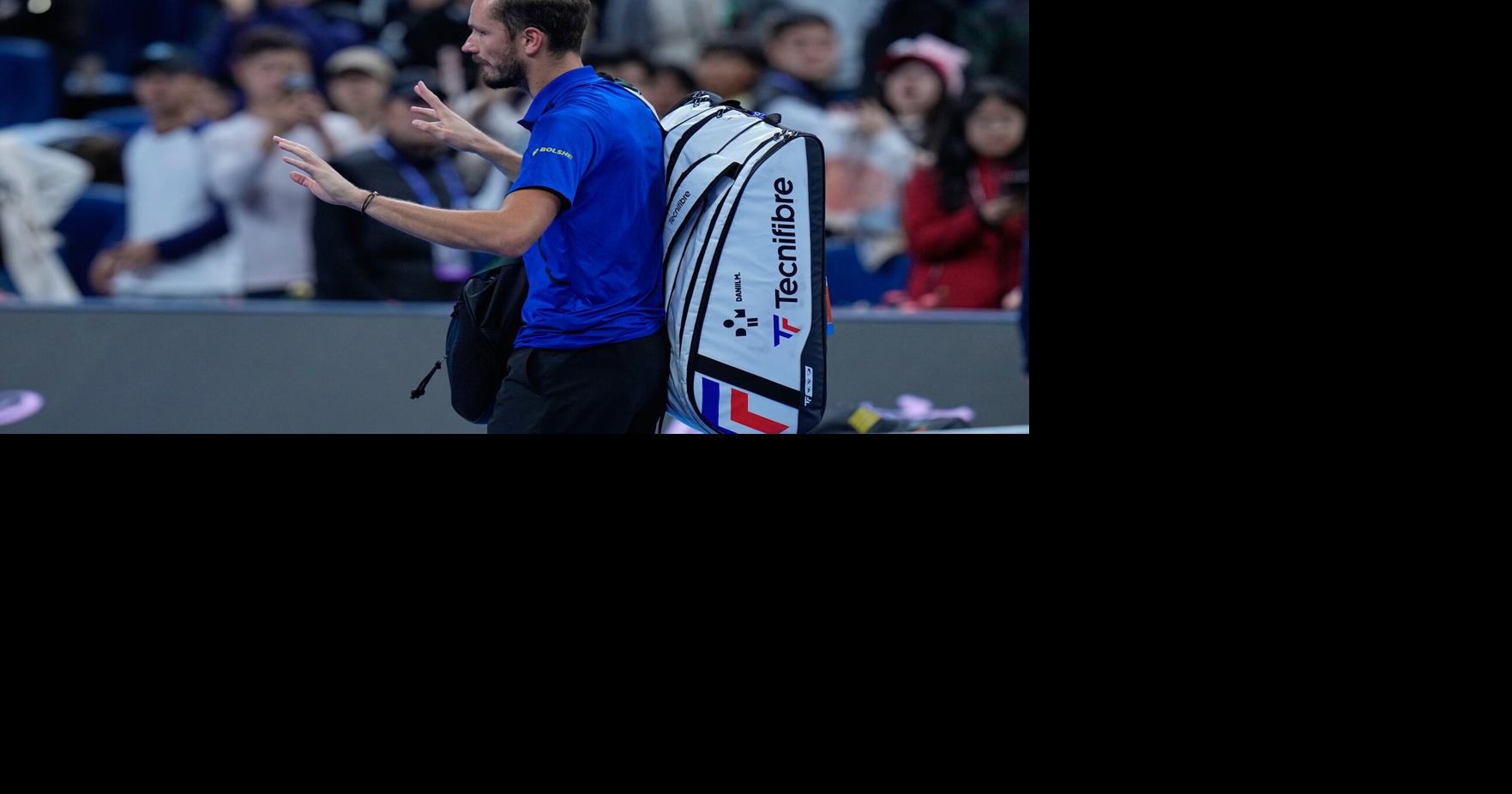 Medvedev advances at Shanghai in 1st match since disqualification ...