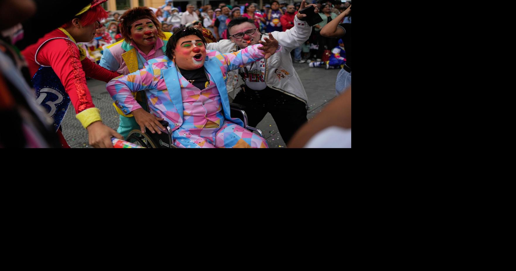 Clown Day in Peru, violence in Colombia and other top photos from Latin America and the Caribbean