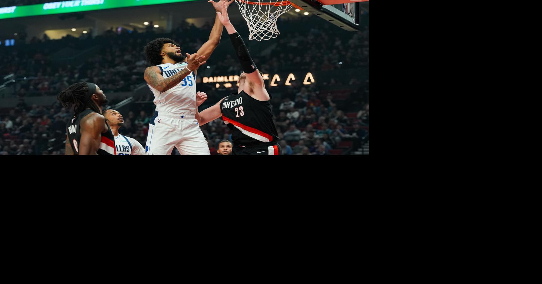 Bagley scores 26 points and Mavericks snap a 5-game skid in a 100-93 win against Trail Blazers