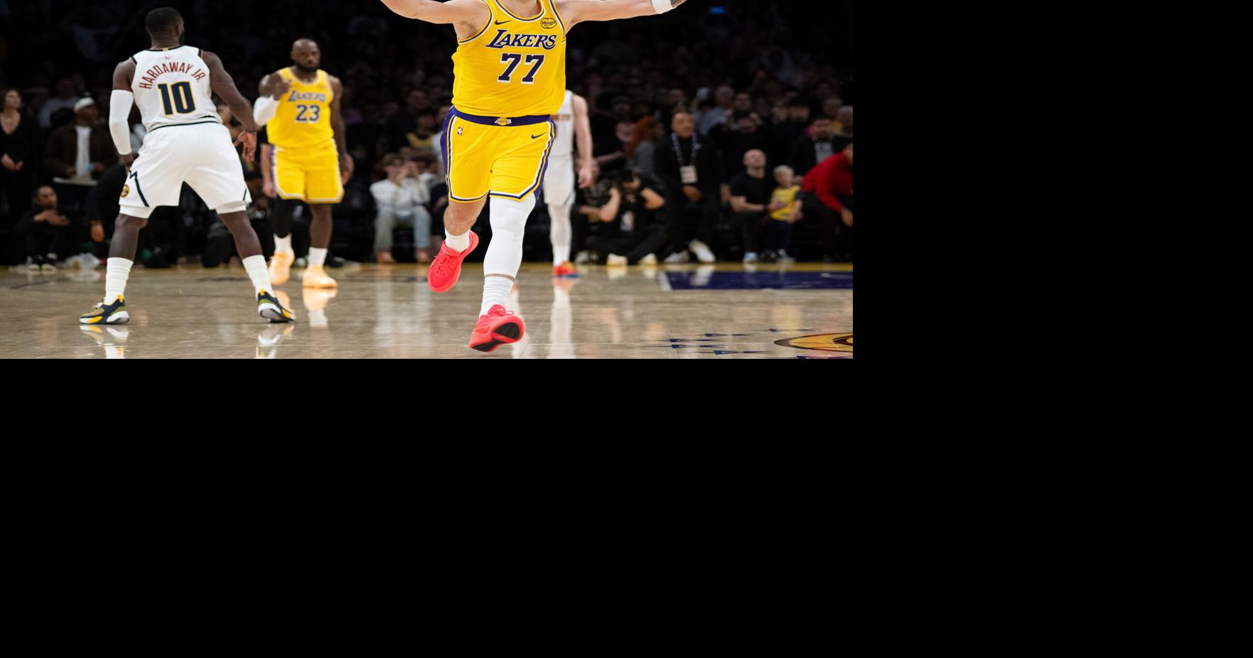 Doncic drills fall-away winner in OT as Lakers beat Nuggets 127-125