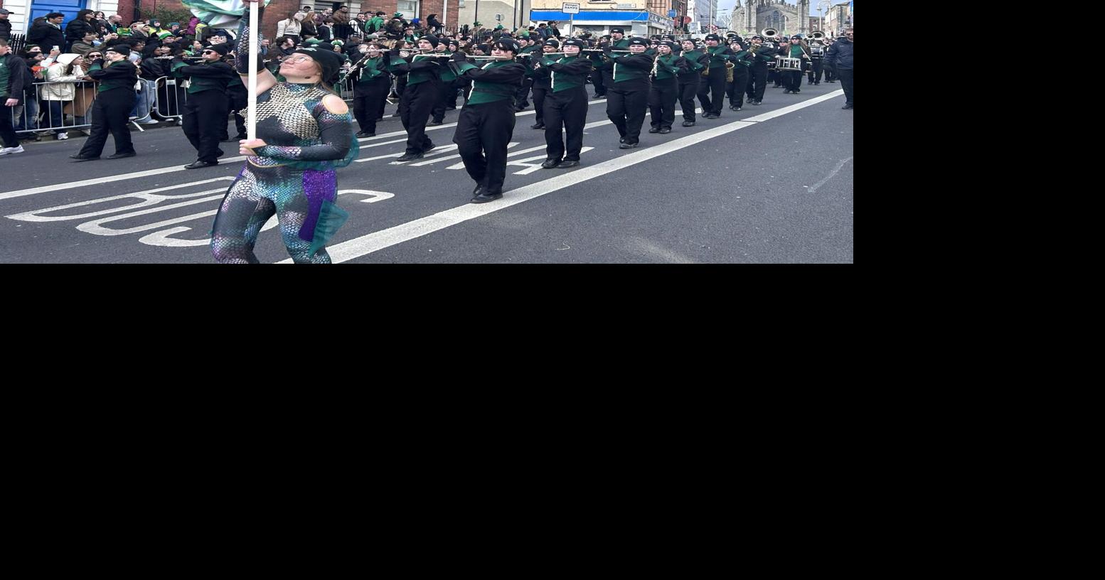 'A unique experience:' Pendleton Heights marching band performs in Ireland's St. Patrick's Day parade