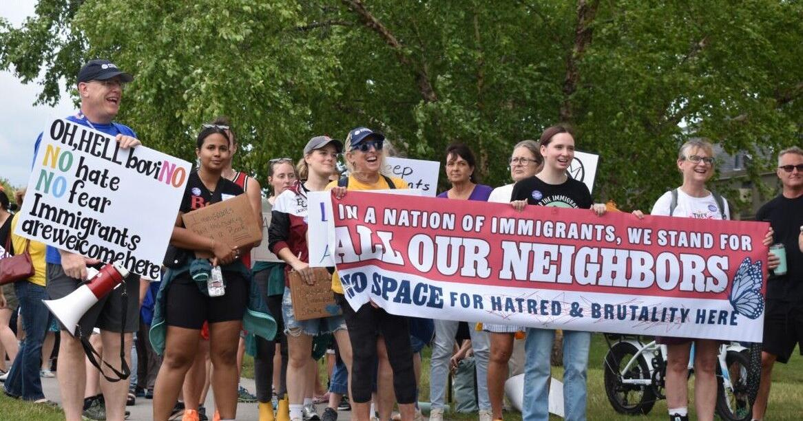 Public march counters pro-deportation event in Fishers