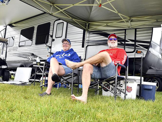Little 500 fans and participants camp at the Anderson Speedway for race