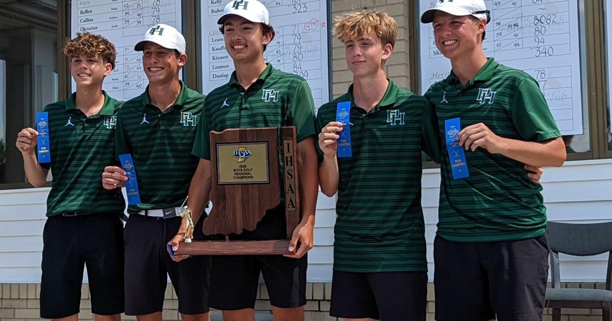 Fox’s 67 leads Pendleton Heights to school’s first boys golf regional title