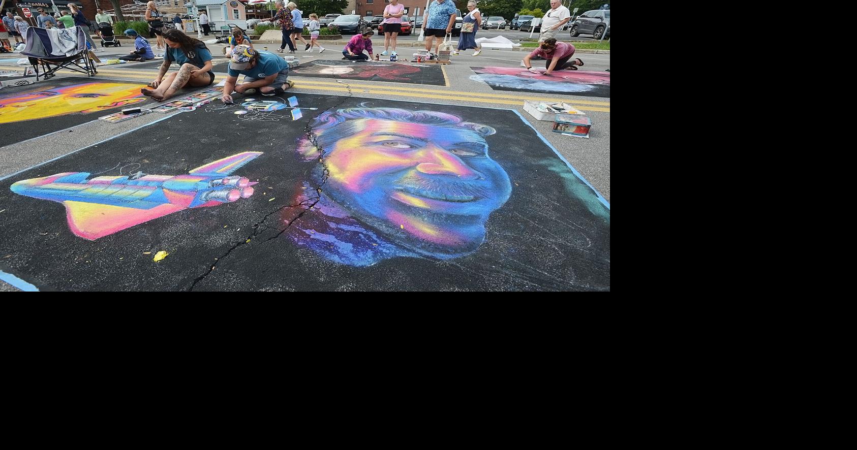 Artists add color to downtown St. Joseph for Chalk the Block