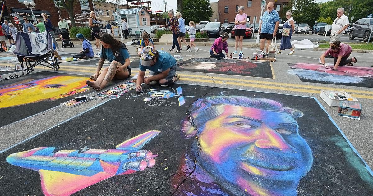 Artists add color to downtown St. Joseph for Chalk the Block