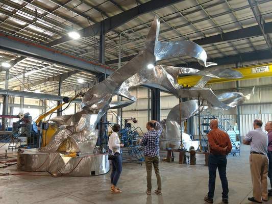 Krasl Art Center celebrates Sculpting Community completion