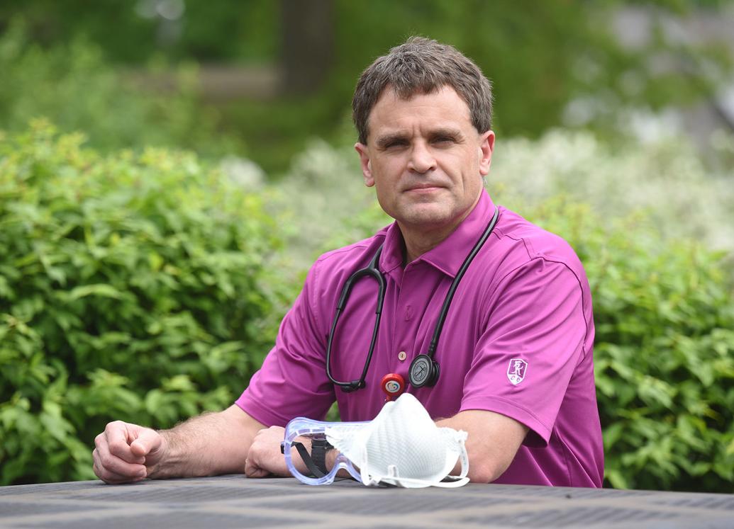 Dr. Troy Thompson operates COVID19 clinic after recovering from the disease Stevensville