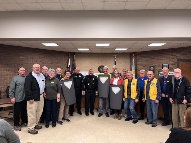 Lakeshore Lions Club donates shields to Lincoln Township police