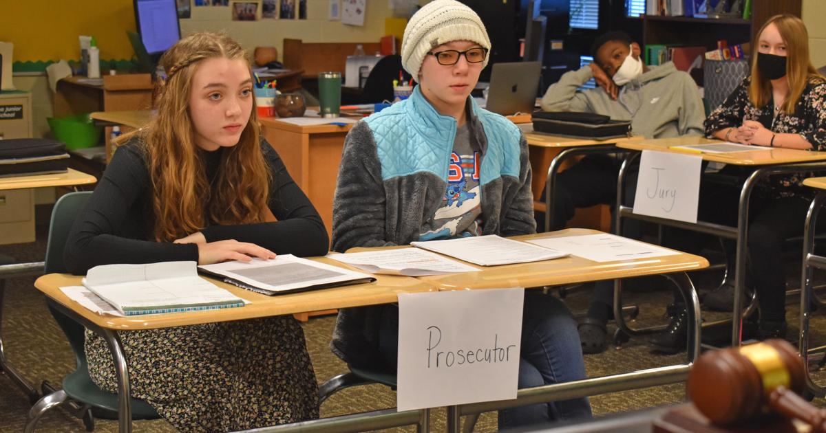 Coloma students parse through evidence in mock trial