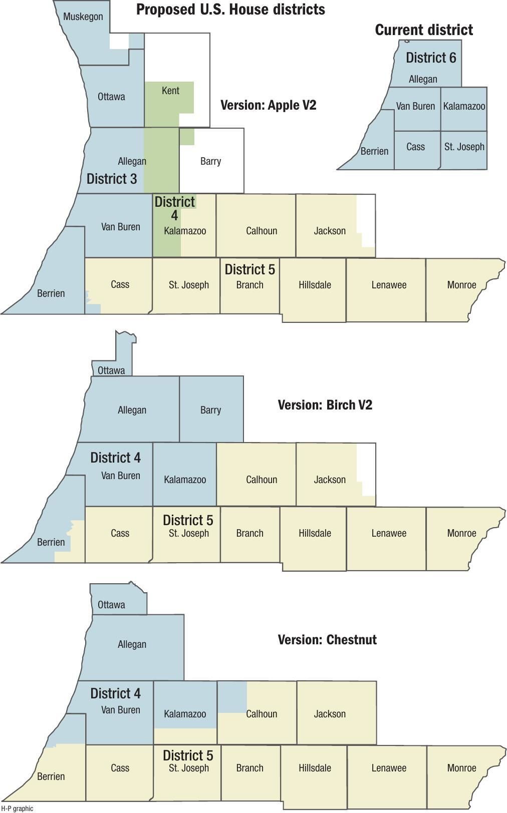 Congressional maps would split Berrien County Elections