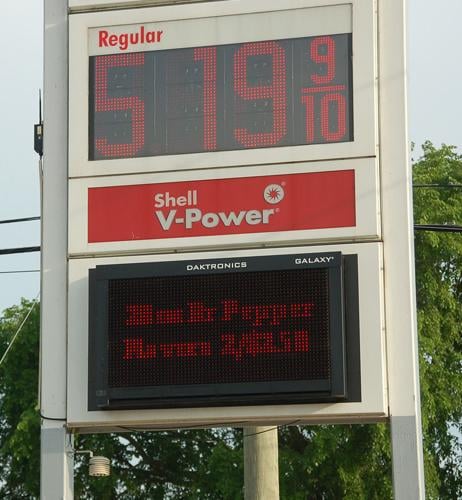 SH shell gas sign