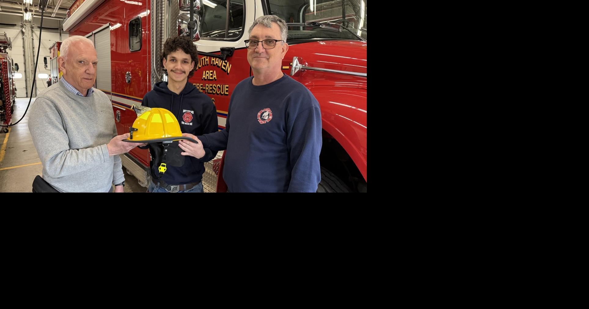 South Haven celebrates first cadet becoming a firefighter