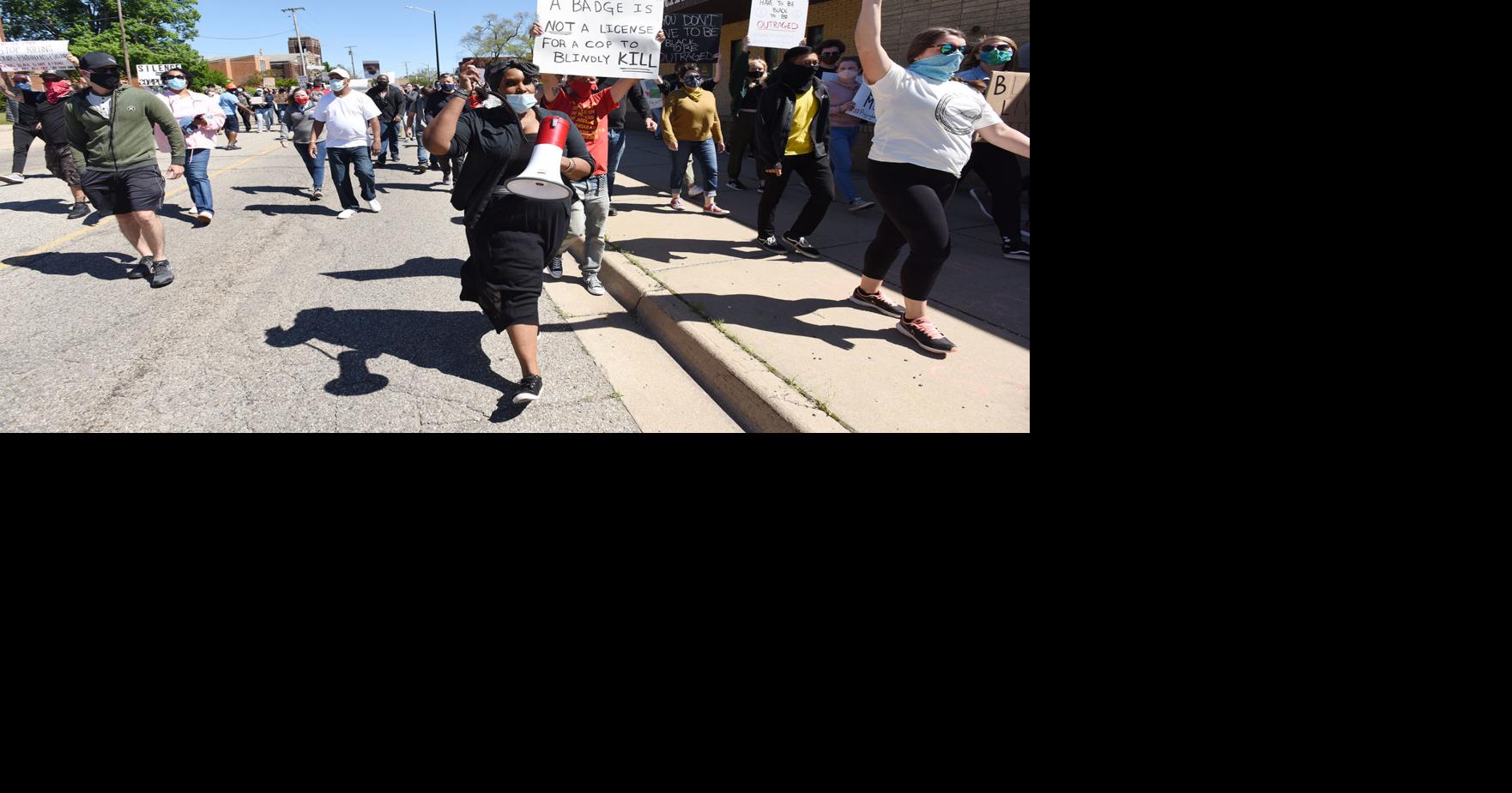 Protesters march, call for equal justice during peaceful Benton Harbor ...