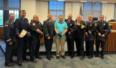 Firefighters honored for life-saving response | Local News | hgazette.com