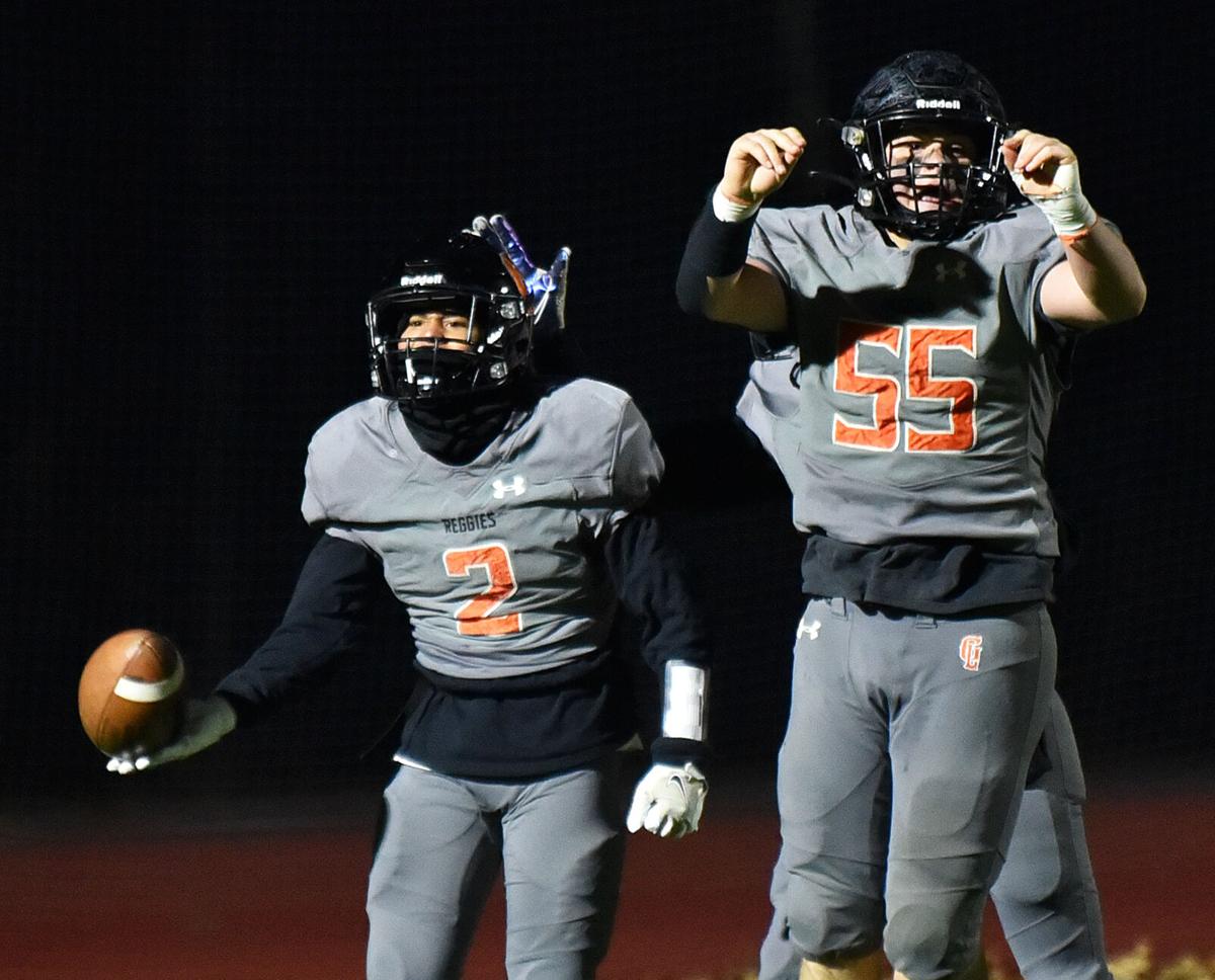 The Greater Lawrence Reggies defeated the Whittier Tech. Wildcats 28-22 in their annual Thanksgiving Eve football game.