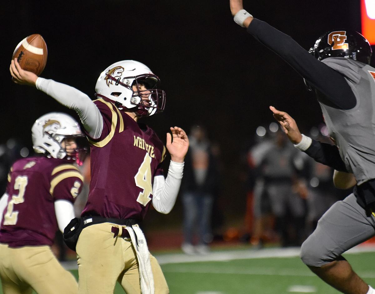 The Greater Lawrence Reggies defeated the Whittier Tech. Wildcats 28-22 in their annual Thanksgiving Eve football game.