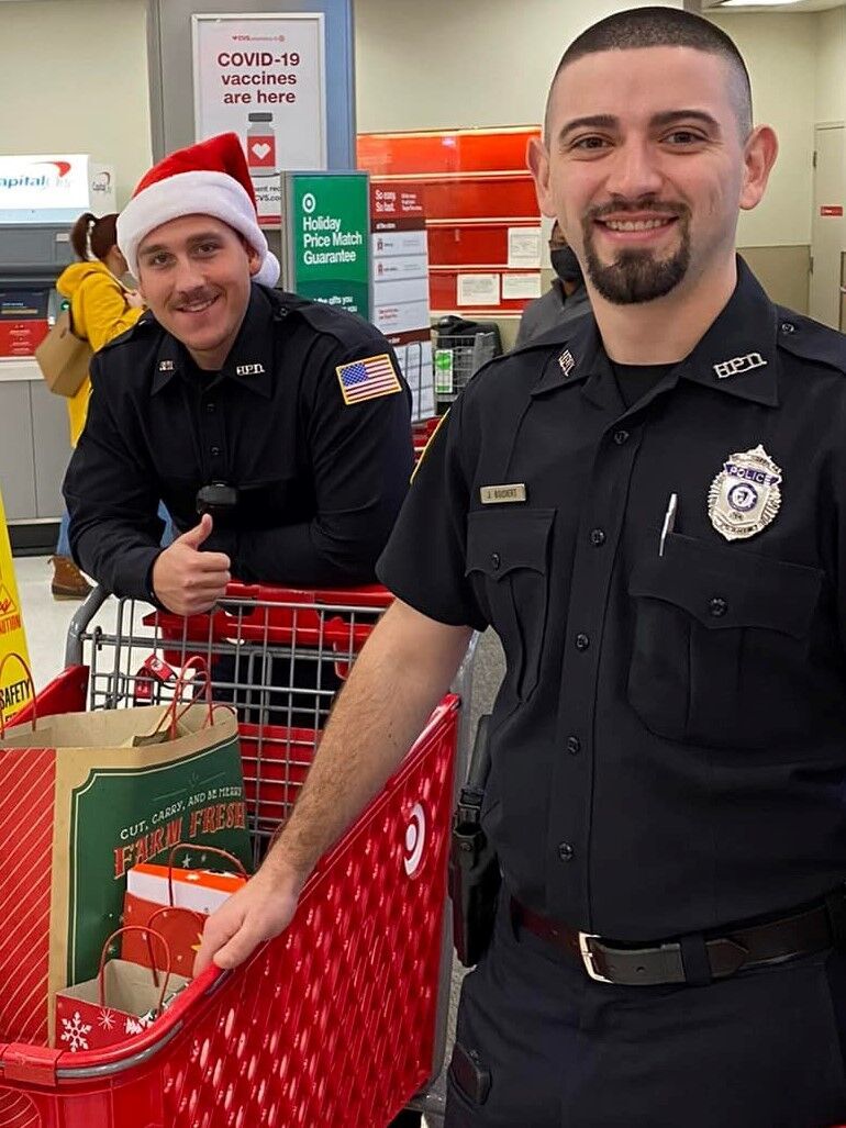 Police officers take part in Heroes and Helpers program