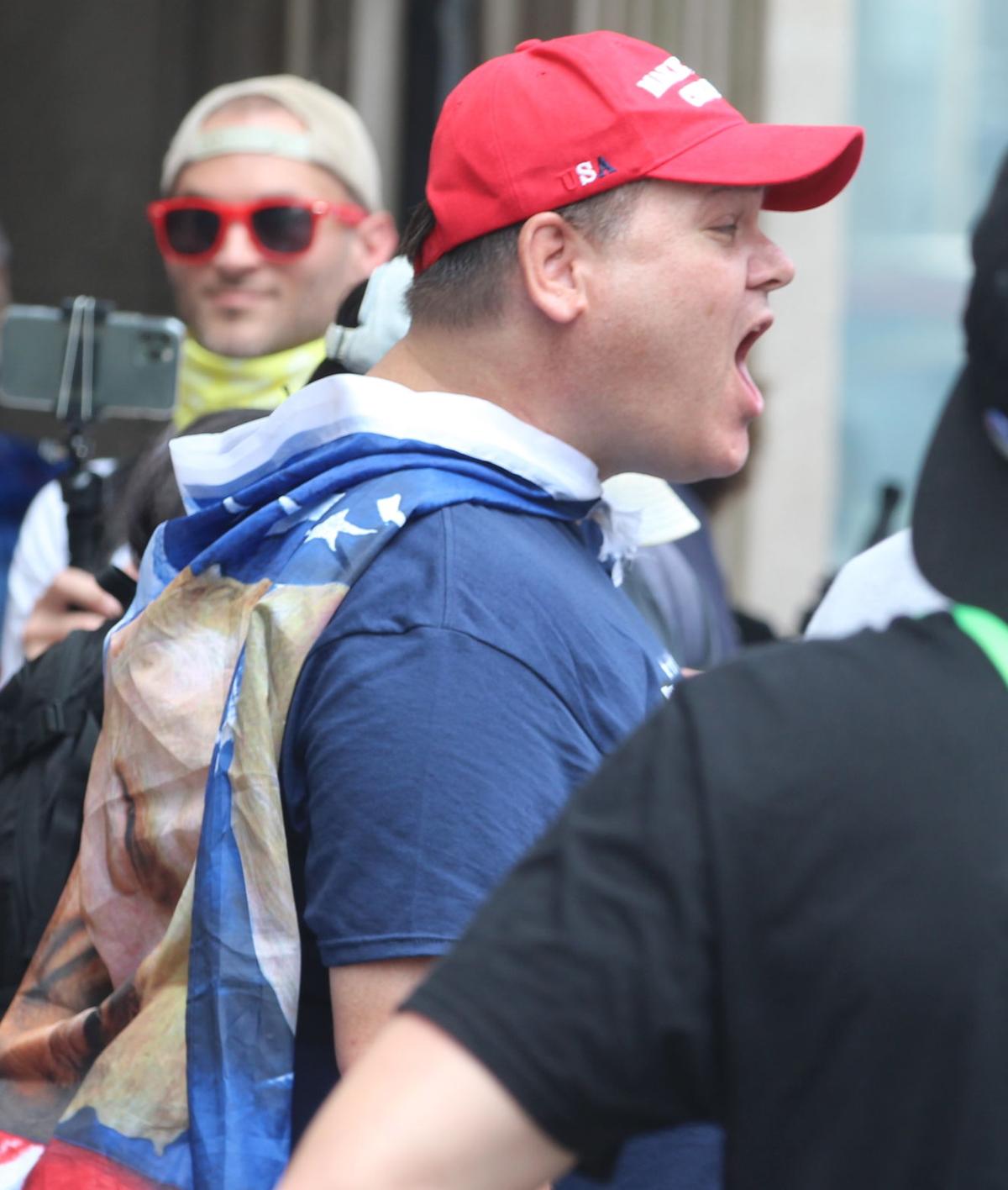 Trump Rally Supporter yelling.JPG