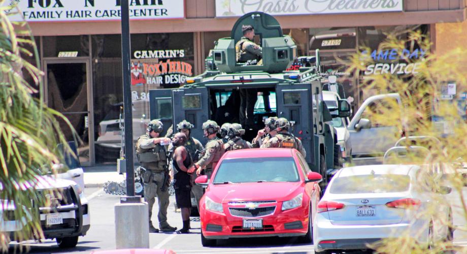 Standoff ends without gunfire as man arrested outside Yucca Valley Stater Bros. Desert Trail