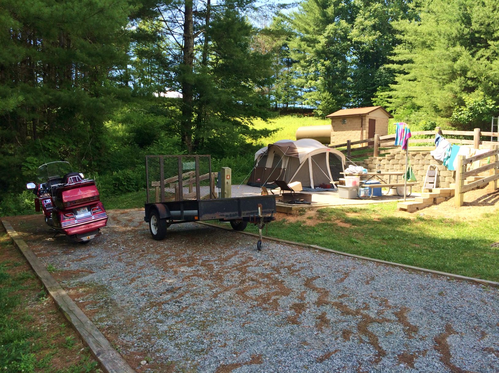 new river trail camping