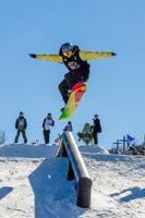 Snowboarding in the High Country