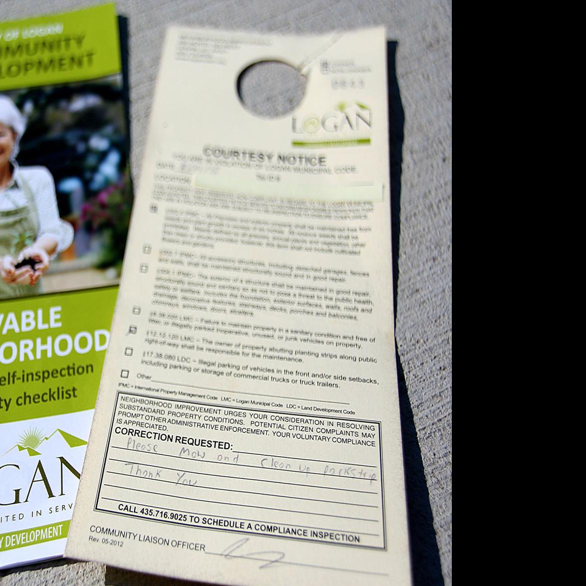 Logan Cracking Down On Code Violations Issued 375 Courtesy Notices This Summer Government Hjnews Com