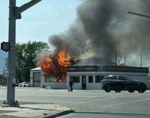 Building destroyed in Tremonton fire; one civilian, firefighter injured