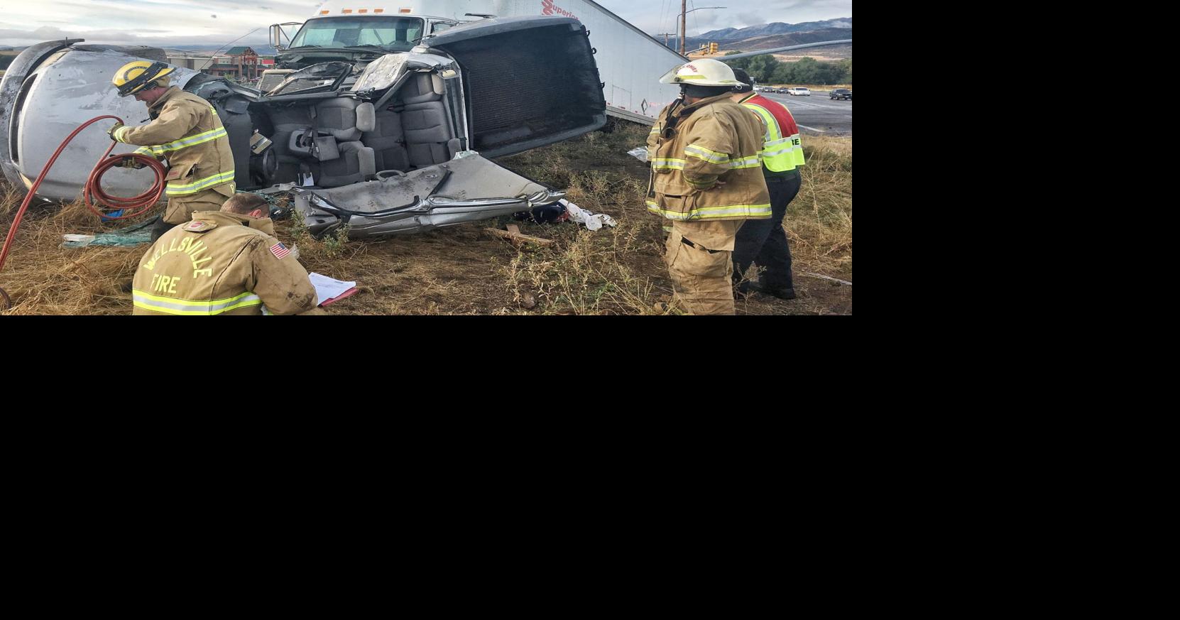 Two teens injured in Wellsville semi crash Logan Hj