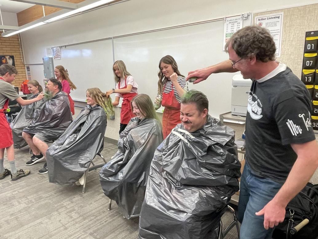 Green hair for hope Tremonton Leader
