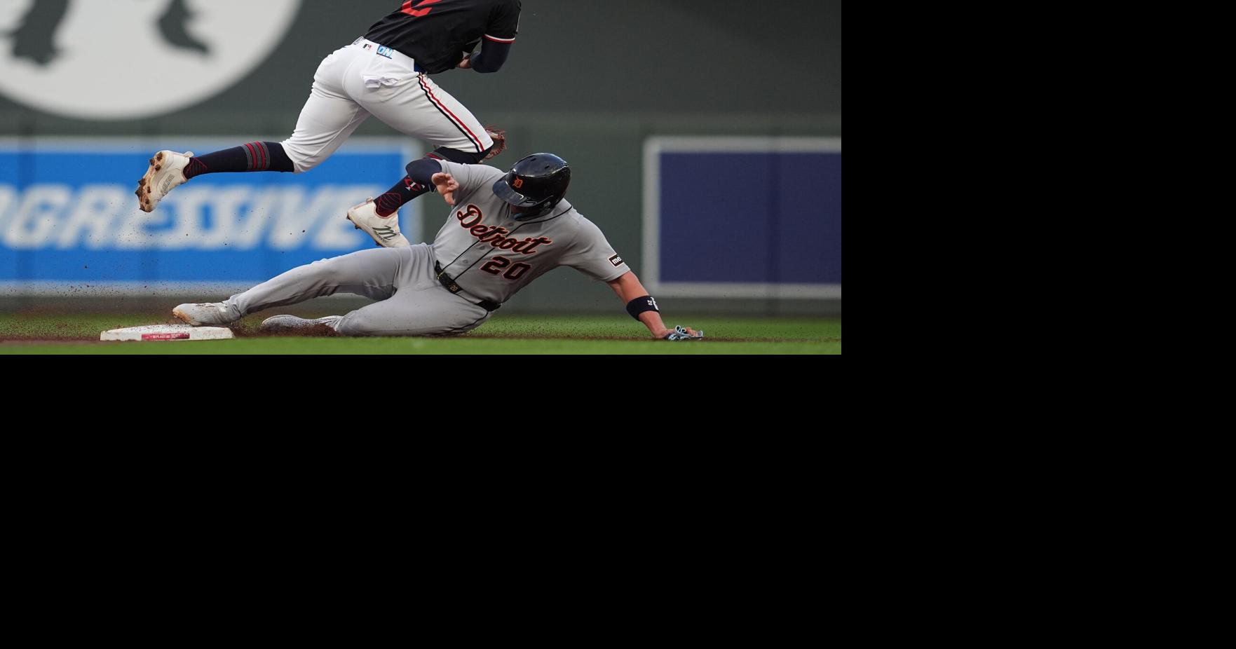 CORRECTION Tigers Twins Baseball