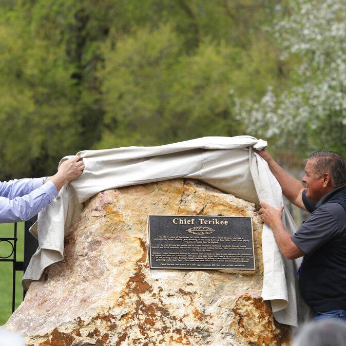 Monument to slain Shoshone chief re-dedicated in Harrisville - Vimarsana News