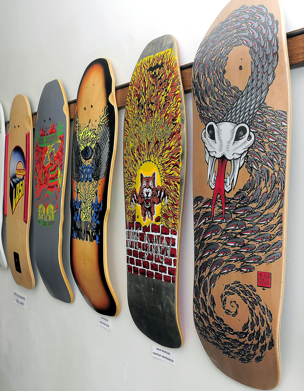 skateboard display