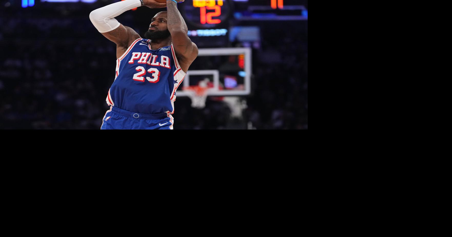 APTOPIX 76ers Knicks Basketball